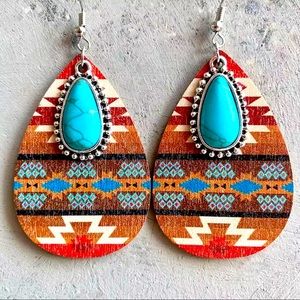 Western Turquoise Earrings